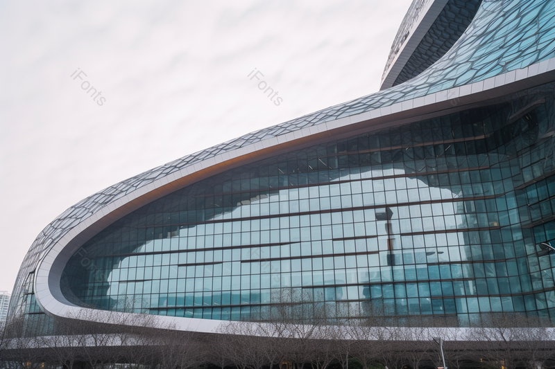 实拍绿色商业街外立面商场环境摄影背景,高清,摄影图,摄影图片,图片大全,摄影图免费下载
